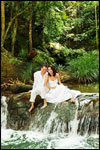 Feel the gush of cool water splashing through your feet at this 20 feet deep waterfall.